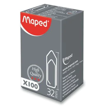 Photo Trombones 32 mm Acier galvanisé MAPED 032060