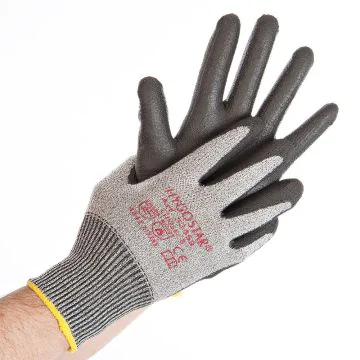 Gants de travail anti-coupure - Taille S - Gris/Noir : HYGOSTAR Cut Safe Image
