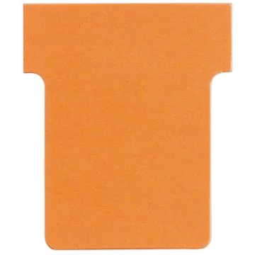 NOBO : Lot de 100 Fiches T - Indice 1.5 / 45 mm - Orange Visuel
