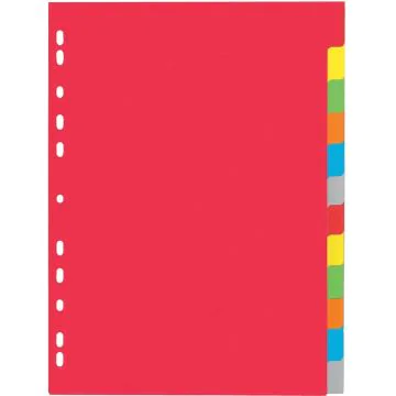 Photo PAGNA 31121-20 : Jeu de 12 intercalaires neutres - 225 x 300 mm - Assortiment de couleurs