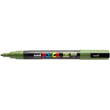 Marqueur Peinture Posca PC 3M fin - Vert kaki UNI BALL VK
