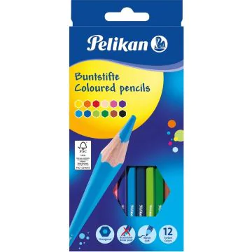 Photo PELIKAN 724005 : Étui de 12 crayons de couleur standard 