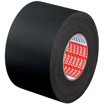 Photo TESA : Ruban adhésif Noir en vinyle - 50 mm x 25 m (Rouleau)