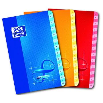 Photo Petit Répertoire alphabétique quadrillé - 90 x 140 mm OXFORD Infinium modèle