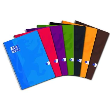 Photo OXFORD : Cahier à spirale - 180 pages à grands carreaux - A4