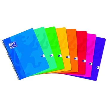 Photo Cahier à spirale - 100 pages - 240 x 320 mm : OXFORD assortiment