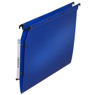 Dossiers suspendus pour armoire - Forme V Bleu L'OBLIQUE Lot de 10