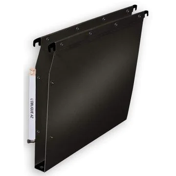 Photo Dossiers suspendus - 30 mm - Noir : L'OBLIQUE Lot de 10