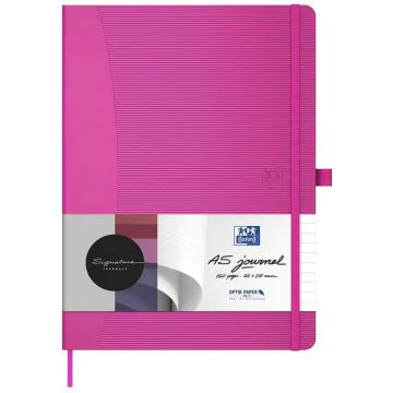 Photo Carnet de notes - Pages lignées - A5 - Fuchsia OXFORD Signature