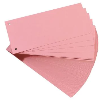 Photo Intercalaires en carton - 240 x 105 mm - Rose : HERLITZ Lot de 100 10843498