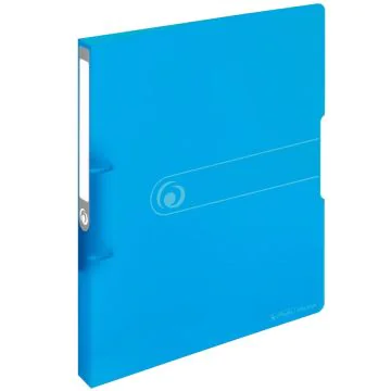 photo Classeur à 2 anneaux - Dos de 27 mm - Bleu transparent : HERLITZ Easy orga to go 11205721