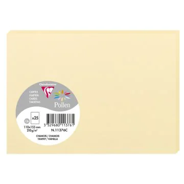 Photo POLLEN Carte Chamois 110 x 155 mm C6 11376C Clairefontaine
