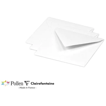Photo Enveloppe POLLEN Blanc  Format  120 x 120 mm 12016C