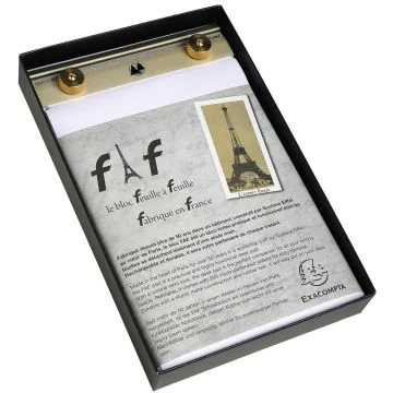 Photo Bloc-notes FAF n° 4 uni avec recharge - 210 x 135 mm EXACOMPTA Image