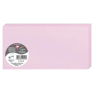 Photo POLLEN : Carte double de papier - Format DL - Rose dragée 12513C