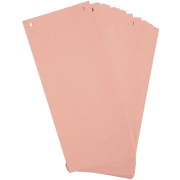 Intercalaires bristol - 240 x 105 mm - Rose : EXACOMPTA Lot de 100