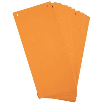 Intercalaires bristol - 240 x 105 mm - Orange : EXACOMPTA Lot de 100