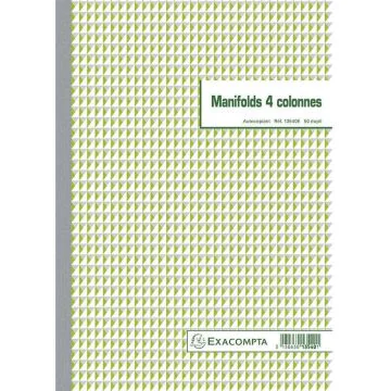 Photo Carnet autocopiant Dupli - 4 Colonnes - 297 x 210 mm EXACOMPTA Image
