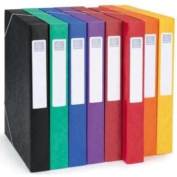 Photo Boîte de classement Cartobox - Dos 40 mm - Assortiment EXACOMPTA Image