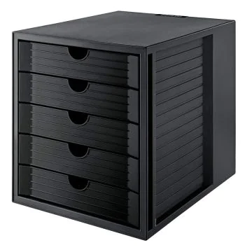 Photo Module de classement - 5 tiroirs fermés - Noir : HAN KARMA