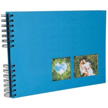 Photo Album photos à spirales - 320 x 220 mm - Bleu EXACOMPTA Milano