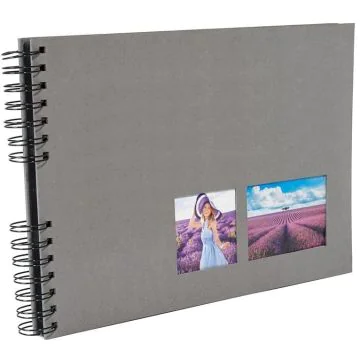 Photo Album photos à spirales - 320 x 220 mm - Gris EXACOMPTA Milano