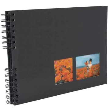 Photo Album photos à spirales - 320 x 220 mm - Noir EXACOMPTA Milano