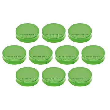 Photo Lot de 10 Aimants ronds Ergo - 30 mm - Vert : MAGNETOPLAN 16640105