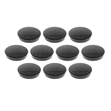 Photo Aimants ronds - 30 mm - Noir : MAGNETOPLAN Discofix Lot de 10 1664212