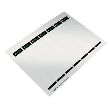 Photo Etiquettes à insérer pour dos de classeur - 31 x 190 mm - Gris : LEITZ Lot de 100 - 1681-00-85