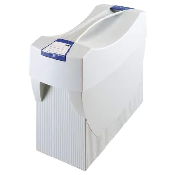 Photo Bac de rangement pour Dossiers suspendus avec couvercle - Gris : HAN Swing Plus 1901-11