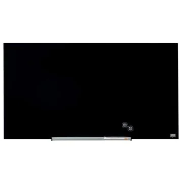 Photo Tableau magnétique en verre - Noir - 933 x 559 mm : NOBO Diamond 1905180