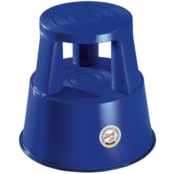 Photo Tabouret marche pied à roulettes - Bleu WEDO