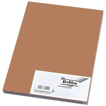 Caoutchouc mousse - Marron chevreuil - 290 x 400 mm : FOLIA Image