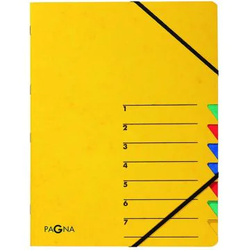 Photo 24061-05  Pagna : Trieur à élastiques 7 compartiments - Jaune