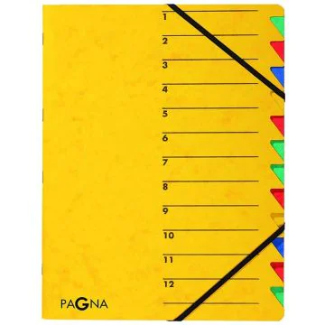 Photo 24131-05  Pagna : Trieur à élastiques 12 compartiments - Jaune