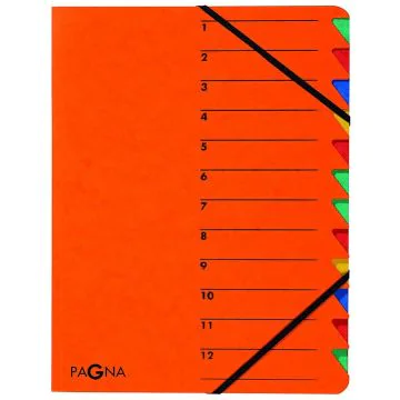 Photo 24131-12  Pagna : Trieur à élastiques 12 compartiments -  Orange