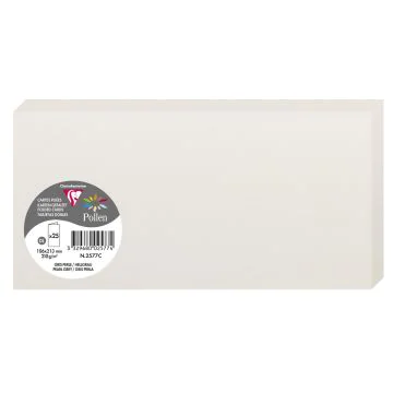 Photo POLLEN : Carte double de papier - Format DL - Gris perle 2577C