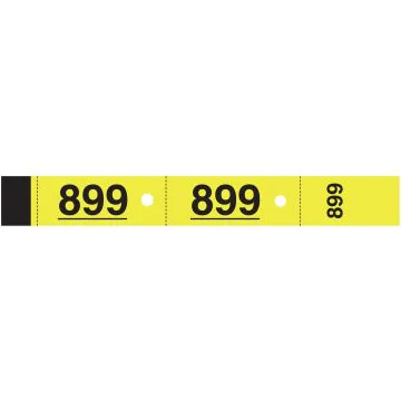 Photo TICKETS Vestiaires Carnet de 50 coupons - Jaune ELVE