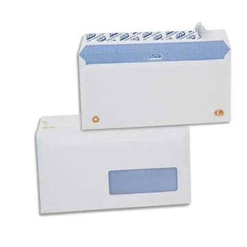 Photo Enveloppes avec fenêtre de 35 x 100 mm - 110 x 220 mm - 90 g : GPV 2713 Office Lot de 500