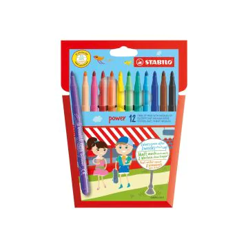 Photo Etui de 12 Feutres - Power - Assortiment STABILO 