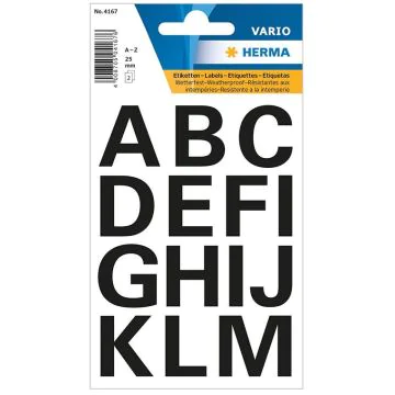Photo HERMA : Lettres autocollantes - 25 mm 4167