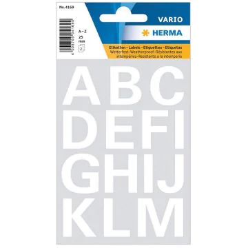 Photo HERMA : Lettres autocollantes - 25 mm 4169