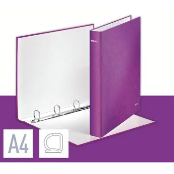 Photo Classeur à 4 anneaux de 25 mm - Dos 40 mm - Violet LEITZ WOW