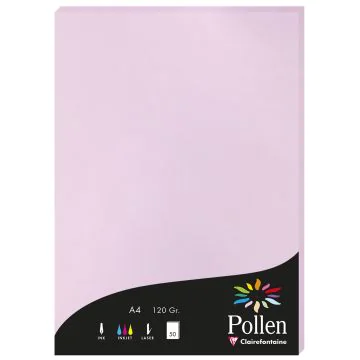 Photo Feuille de couleur Lilas 210 x 297 mm A4 POLLEN 4252C