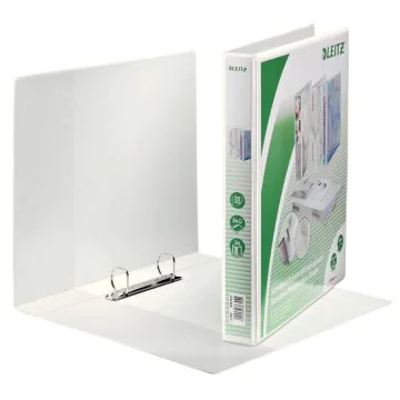 Photo Classeur personnalisable 2 anneaux - Dos de 44 mm - Blanc LEITZ