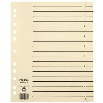 Photo PAGNA : Intercalaires en carton - A4 - Beige 44108-09