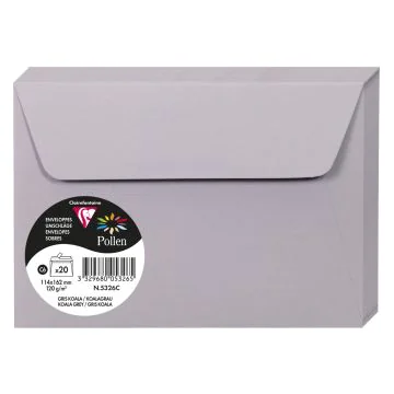 Photo Enveloppe POLLEN Gris Koala Format  114 x 162 mm 5326C