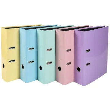 Photo Classeur à levier pour A4 - Dos de 80 mm - Assortiment EXACOMPTA Aquarel Image