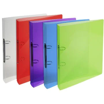 Photo Classeur souple Crystal - 2 anneaux de 20 mm - Assortiment EXACOMPTA Image